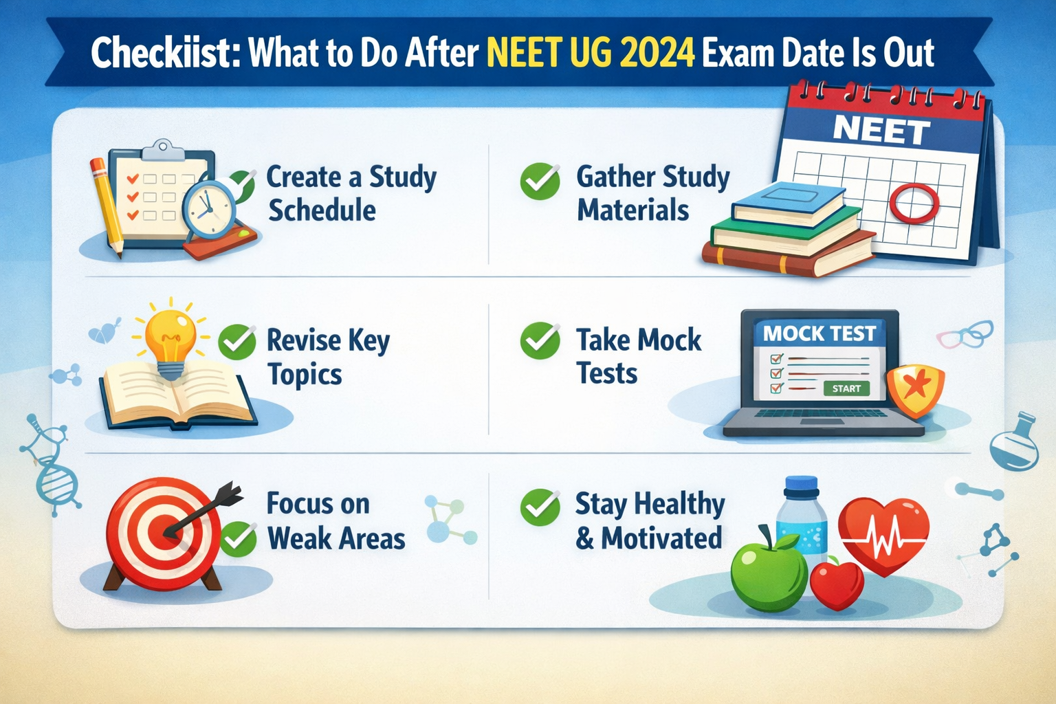 Checklist: What to Do After NEET UG 2024 Exam Date Is Out